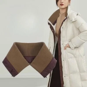 Elastischer Rippstrickstoff abnehmbarer gefälschter Kragen Borte Mantel Baumwolle Hals Handarbeit - Bild 1 von 41