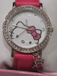 Hello Kitty Bling Watch Pink Strap w/ Charm - Picture 1 of 8