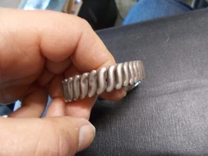 Men's 15mm 6 inch sterling silver watch band bracelet 25.5 grams - Picture 1 of 9