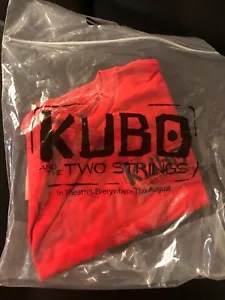 Camiseta Kubo And The Two Strings Niños Roja Mediana Nueva (e) con pegatinas - Imagen 1 de 2