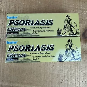 2 Pack Sumifun Psoriasis Eczema Dermatitis Cream Natural Ingredients 20g Itching - Picture 1 of 6