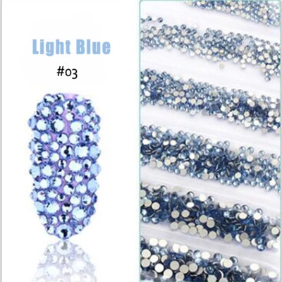 1728 peças nail art strass glitter diamante pedras preciosas pontas 3D faça você mesmo decoração moda - Imagem 1 de 4