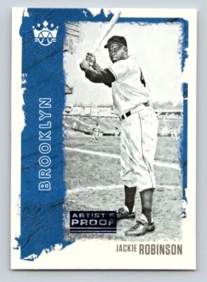 2021 Diamond Kings Artist's Proof Blue #18 Jackie Robinson HOF - Free Shipping! - Image 1 of 2