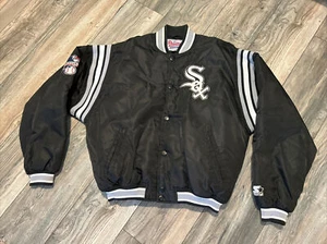 Vintage Starter Diamond Collection Chicago White Sox MLB Satin Jacket Men’s L - Picture 1 of 17