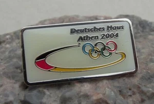 Distintivo Spilla Cappello Cravatta Atene 2004 Giochi Olimpici Estivi Squadra Tedesca Deutsches Haus - Foto 1 di 2