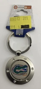 Florida Gators Football Keychain Rhinestone Spinner Licensed - Picture 1 of 2