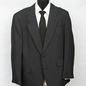 Abrigo deportivo Hart Schaffner Marx Macys gris crosshatch 2 cubos ventilación única para hombre 44 L - Imagen 1 de 12