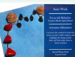 Inner Work Grid Card 4x6 Heavy CardstockUse with Michael for Teacher Healing - Picture 1 of 2