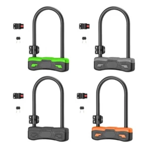 Heavy Duty Bike Lock for Road Mountain Bike Anti Theft Bike U Lock with Key - Picture 1 of 12