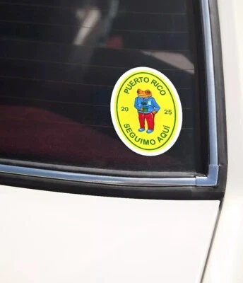 Bad Bunny Sticker Boricua Dtmf Concho Puerto Rico Decal for Laptop Cars Windows