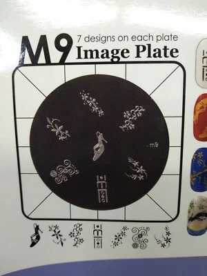 Placa de imagen de arte en uñas estampado Konad M9 Foto 1 de 4