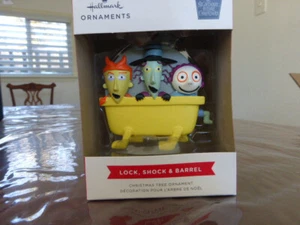 Hallmark Disney Nightmare Before Christmas Lock, Shock & Barrel Ornament - Picture 1 of 3