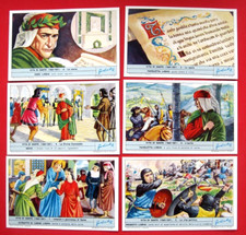 LIEBIG - S1810   F1807 - THE LIFE OF DANTE - SET OF 6 - 1965 -VG