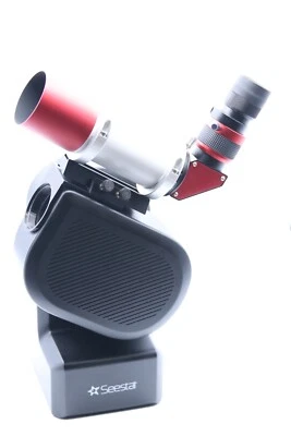 Astroprints Aufsteckhalterung mit Sucherbasis an Seestar S50 von ZWO