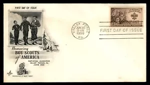 Mayfairstamps US FDC 1950 Boy Scouts of America Camp Washington First Day Cover - Foto 1 di 2