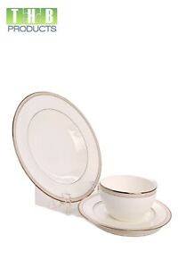 Clear Acrylic 3 Piece China Dinnerware Place Setting Display Stand (Item #693)