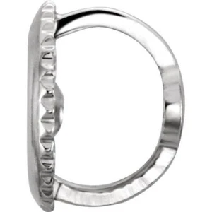 2 pcs 0.041" 14K White Gold Screw On Threaded Earring Back 6.4mm Pad - Picture 1 of 3