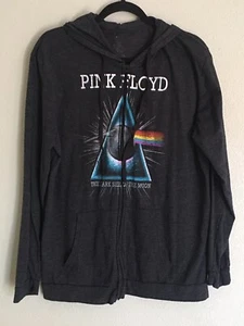 Womens Pink Floyd Full Zip Sweater Large Grey Long Sleeve - Picture 1 of 4