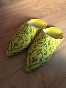 Moroccan babouche slipper, Leather slipper, women Handmade Babouches slippers - Picture 1 of 7