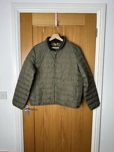 Timberland Puffer Jacket Womens Small Full Zip Quilted Green XL - Picture 1 of 8