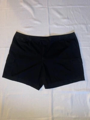 Venezia, Pantalones cortos para mujer talla grande, negros, 100 % algodón, talla 28. Foto 1 de 3