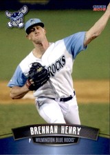 2016 Wilmington Blue Rocks Choice 14 Brennan Henry Denver Colorado Baseball Card