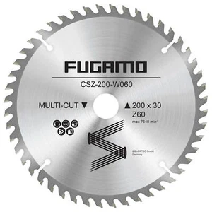 Hoja de sierra circular Ø 200 x 30 mm 60 Z, hoja de sierra HM para sierra circular diente intercambiable madera - Imagen 1 de 2