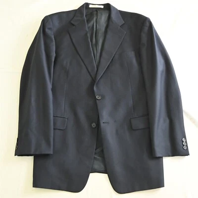 Blazer chaqueta abrigo deportivo Hickey Freeman 40R azul marino superfino 100 % lana para hombre Foto 1 de 4