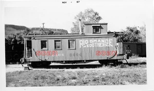 4G545 (21) RP 1965 RIO GRANDE SOUTH RAILROAD FURGÓN FURGÓN DE COLA #0404 + DETALLES DORADOS - Imagen 1 de 9