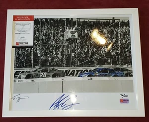 Framed Alex Bowman & Corey Grapevine Signed NASCAR #88 11x14 Photo 76/100 PA COA - Picture 1 of 11