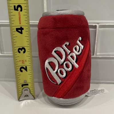 Funny Dog Toy DR POOPER w/Squeaker Plush Squeaky Dog Toys for Small Medium CUTE! - Image 1 of 4