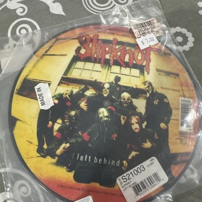 Slipknot, Left Behind, 7” Picture Disc, Mint, Barcode, Road Runner Records, Rare - Image 1 of 3