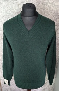 Vintage Glen Gordon of Scotland Grün Muster Pullover Neu Gr. 38 S/M - Bild 1 von 9