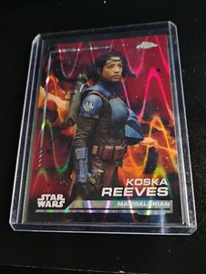 2024 Topps Chrome Star Wars Koska Reeves Red Ray Wave Refractor Sasha Banks 46 - Bild 1 von 2