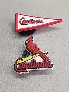 ST. LOUIS CARDINALS JIBBITZ ST. LOUIS CARDINALS SHOE CHARMS FIT CROC MLB JIBBITZ - Picture 1 of 2