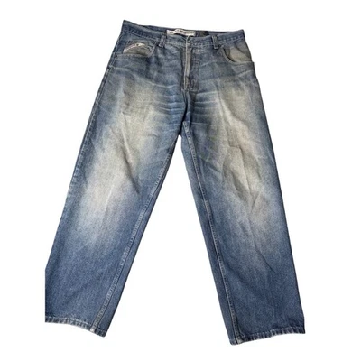 Pantalones de mezclilla vintage PACO calce relajado lavado claro desgastados para hombre talla 36x30 Foto 1 de 4