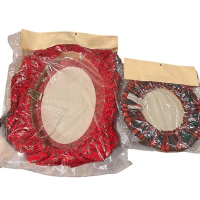 2 Needlecrafter Pre Finished Needlework Accessories Hoop Christmas Frames - Image 1 of 3