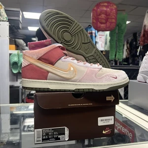 NEU Nike Dunk Mid Social Status Free Lunch Strawberry Milk Größe 15 DS - Bild 1 von 10