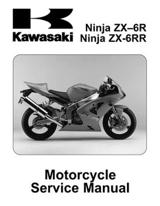 KAWASAKI ZX6R ZX6RR 2003 REPAIR REVIEW WORKSHOP MANUAL - Picture 1 of 1