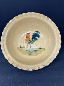 Gallo servizio 11" diametro ciotola verdura giallo con dettagli floreali di HOME - Foto 1 di 7