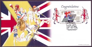 SG3356 Ben Ainslie London 2012 Olympiade Goldmedaillengewinner Ersttagsbrief. - Bild 1 von 2