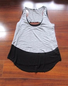 ELIZABETH and JAMES ~ Size S ~ Open Racerback LAYERED Scoop Sleeveless Tank c46 - Picture 1 of 6