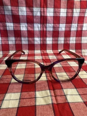 Anteojos Missoni MIS 0100 L7W violeta marrón ovalados para mujer de borde completo 53-17-145 Foto 1 de 4