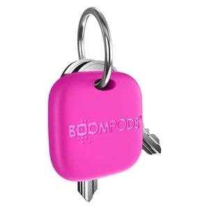 Boompods Tracker Bluetooth iPhone Clé Valise PC Recharge USB C Boomtag Fuchsia - Photo 1/5