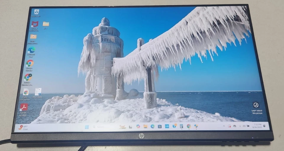 HP V27i 27" FHD 1920x1080 Computer LED HDMI VGA Monitor NO BASE STAND - Image 1 of 4