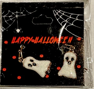 PENDIENTES PERFORADOS CLÁSICOS ESPELUZNANTES HALLOWEEN SCARY GHOSTS BOO - Imagen 1 de 4
