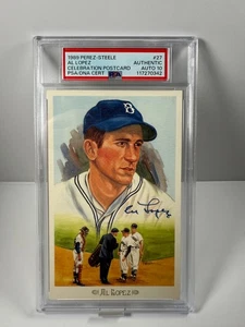 1989 Perez-Steele Celebration Postcard — #27 Al Lopez — Signed — PSA 10 AUTO - Picture 1 of 2