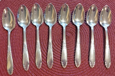 National Silver Co KING EDWARD Lote de 8 cucharaditas 6" Plateado Foto 1 de 4