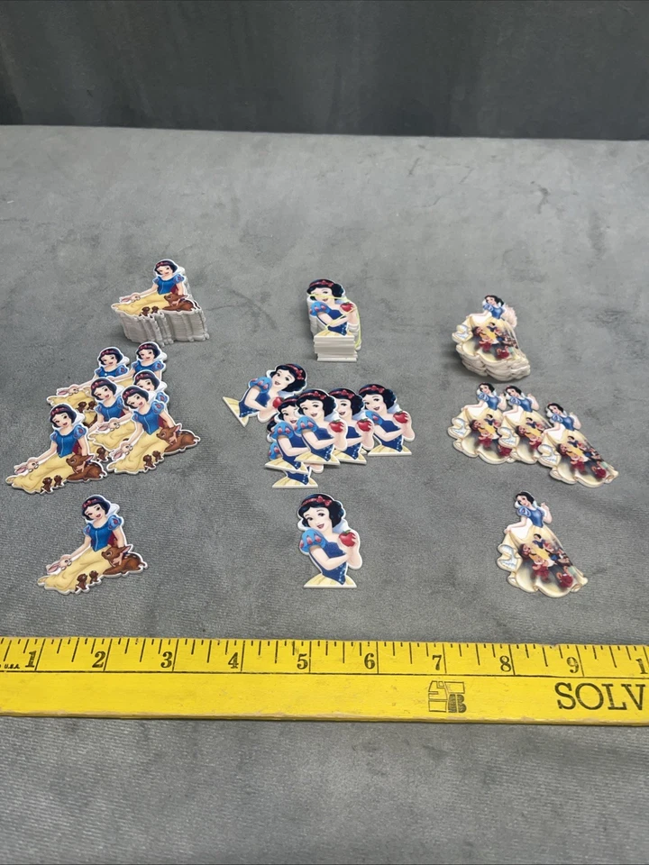 Blancanieves Princesa Bambi Enanos Manzana Resina Planar Moño Centro Lote De 53 Foto 1 de 4