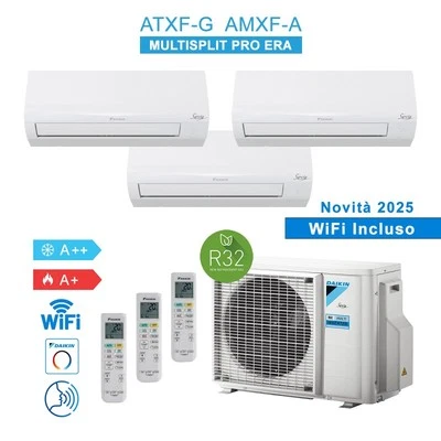 Daikin 3AMXF52A9 + 3x ATXF25G Condizionatore Climatizzatore 2025 Trial Split 3x